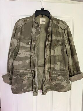 Mudd Women’s Camouflage Jacket - Olive Camo